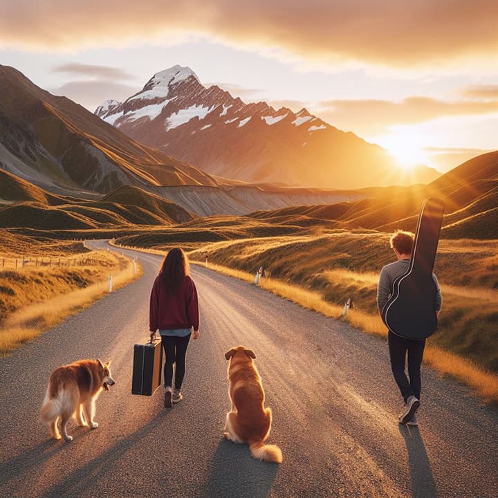Phil wearing a Blue Shirt, playing his Telecaster